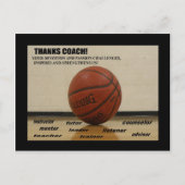 Briefkaart "Bedankt-coach" (Voorkant)