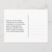 Briefkaart "Bedankt voor je grootmoedigheid" (Achterkant)