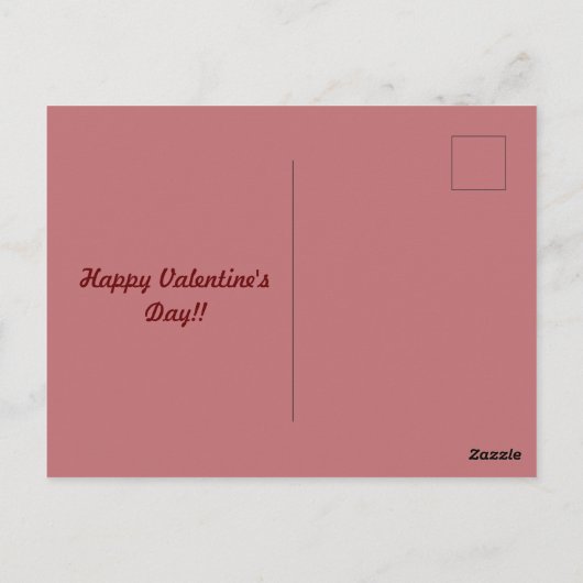 briefkaart beer cartoon valentijns (Achterkant)