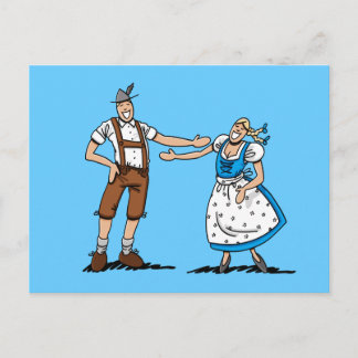 Briefkaart BEER FESTIVAL Couple Love