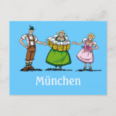 Briefkaart BEER FESTIVAL München Beer Waitress (Voorkant)