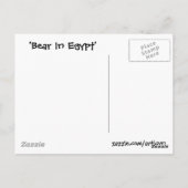briefkaart "Beer in Egypte" (Achterkant)