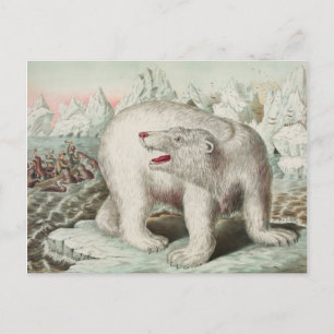 Briefkaart Beer Poster