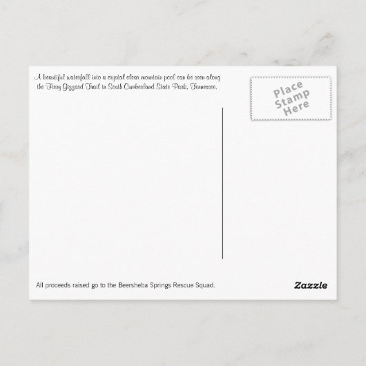Briefkaart Beersheba Springs (Achterkant)