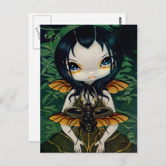 briefkaart "Beetle Wings" (Voorkant / Achterkant)