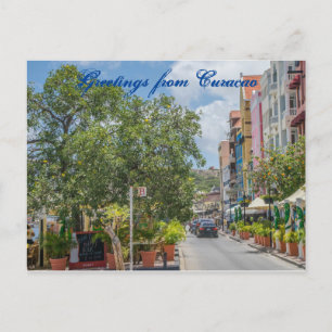 Briefkaart begroetingen op Curaçao