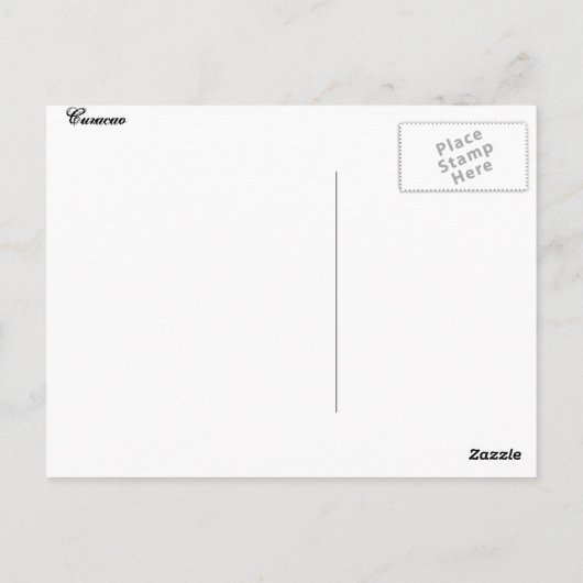 Briefkaart begroetingen op Curaçao (Achterkant)