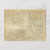 Briefkaart beige veredeld  verouderd papier (Voorkant)