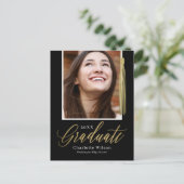 Briefkaart bekendmaking Afstuderen Tassel Pride (Staand voorkant)