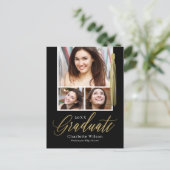 Briefkaart bekendmaking Afstuderen Tassel Pride (Staand voorkant)