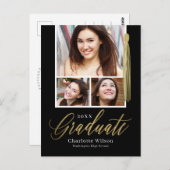 Briefkaart bekendmaking Afstuderen Tassel Pride (Voorkant / Achterkant)