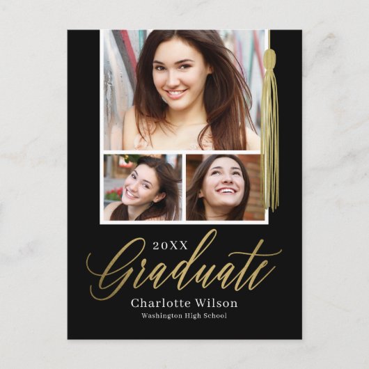 Briefkaart bekendmaking Afstuderen Tassel Pride (Voorkant)