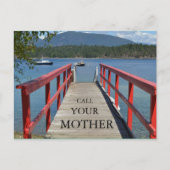 briefkaart "Bel je moeder" (Voorkant)