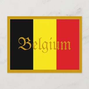 Briefkaart Belgische vlag