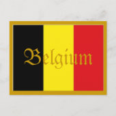 Briefkaart Belgische vlag (Voorkant)