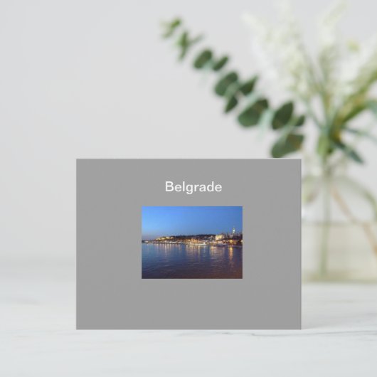 briefkaart Belgrado (Staand voorkant)