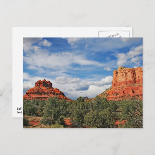 Briefkaart Bell and Courthouse Rock (Voorkant / Achterkant)