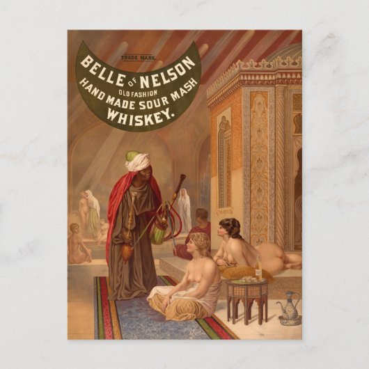 Briefkaart: Belle van Nelson Whiskey Briefkaart (Voorkant)