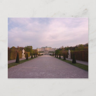 Briefkaart Belvedere Gardens Palace Wenen, Oostenr