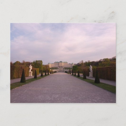 Briefkaart Belvedere Gardens Palace Wenen, Oostenr (Voorkant)
