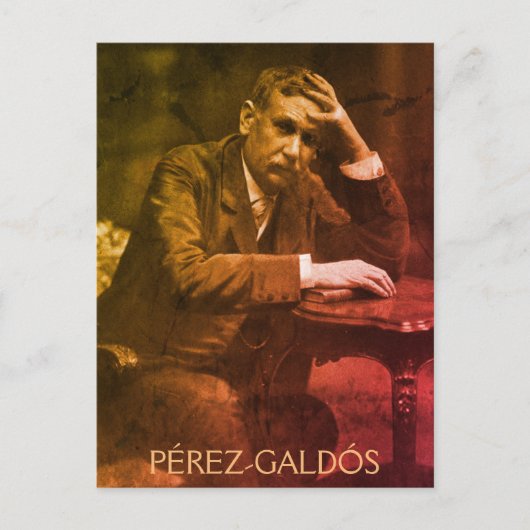 Briefkaart Benito Pérez-Galdós (Voorkant)