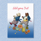 Briefkaart Beren voor feestdagen