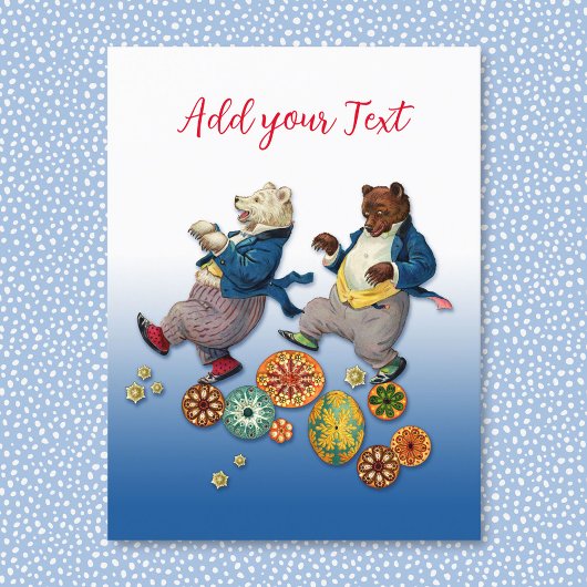 Briefkaart Beren voor feestdagen