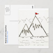 Briefkaart bergen (Voorkant / Achterkant)