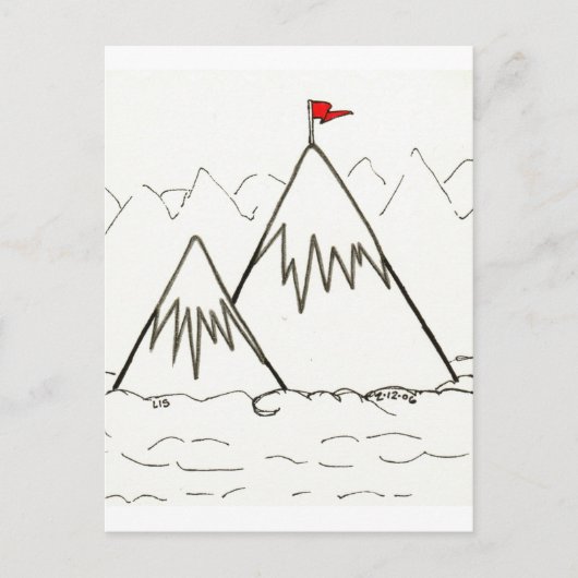 Briefkaart bergen (Voorkant)