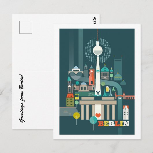 Briefkaart Berlijn (Voorkant / Achterkant)