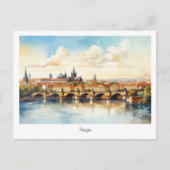 Briefkaart beschilderd Tsjechië (Voorkant)