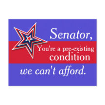 Briefkaart bestaande senator