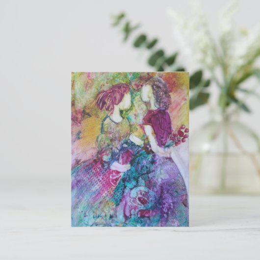 briefkaart "Beste vrienden" (Staand voorkant)