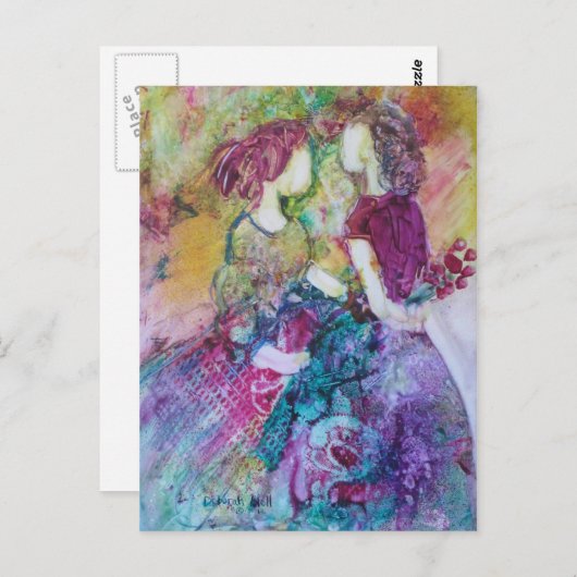 briefkaart "Beste vrienden" (Voorkant / Achterkant)