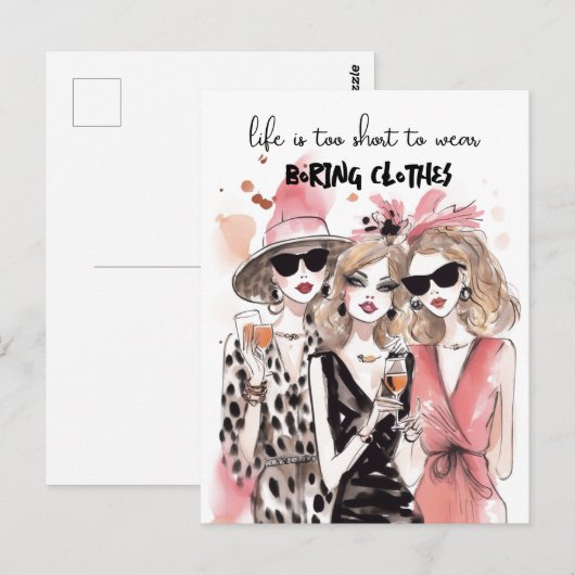 Briefkaart Besties (Voorkant / Achterkant)