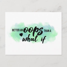 briefkaart "Beter een Oeps"-prijsopgave