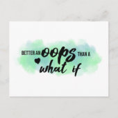 briefkaart "Beter een Oeps"-prijsopgave (Voorkant)