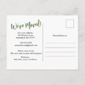 Briefkaart Bewegende Aankondiging We zijn verhuisd (Achterkant)