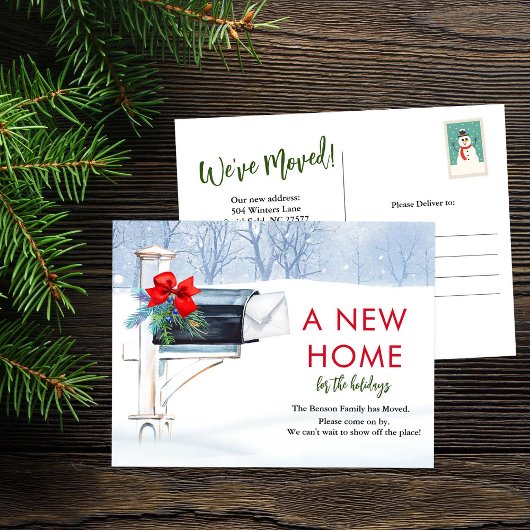 Briefkaart Bewegende Aankondiging We zijn verhuisd