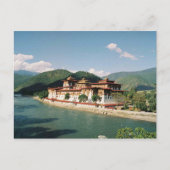 Briefkaart Bhutan, Punakha Dzong (Voorkant)