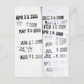 Briefkaart bibliotheekdatumstempel (Voorkant)