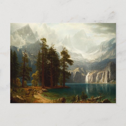 Briefkaart Bierstadt Sierra Nevadas (Voorkant)