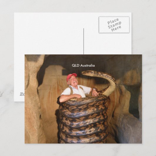 Briefkaart Big Snake QLD Australië Large Snake (Voorkant / Achterkant)