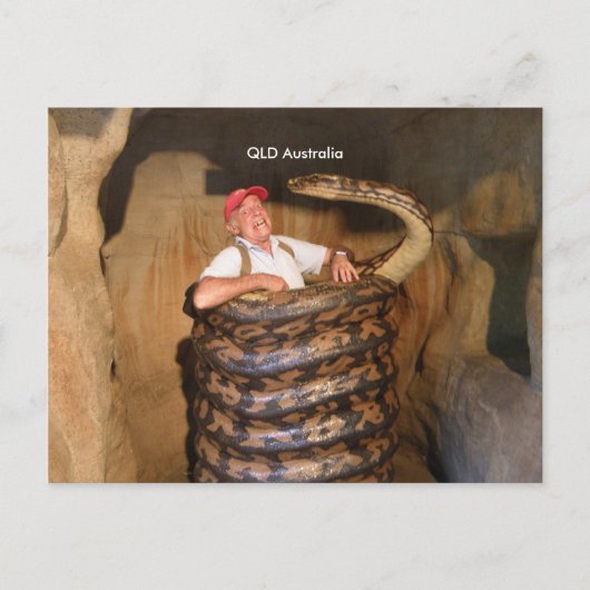 Briefkaart Big Snake QLD Australië Large Snake (Voorkant)
