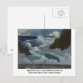 briefkaart "Big Wave" (Voorkant / Achterkant)