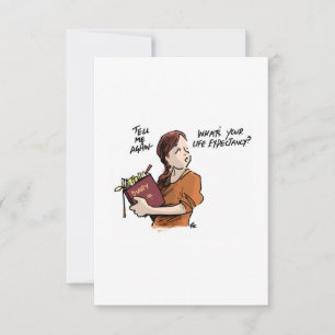 Briefkaart bij departure Lounge-kanker