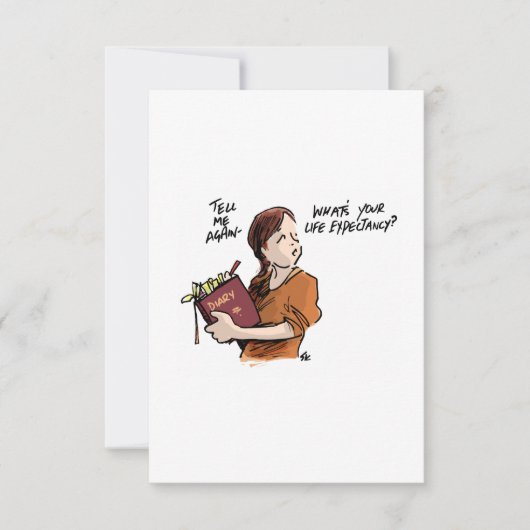 Briefkaart bij departure Lounge-kanker (Voorkant)