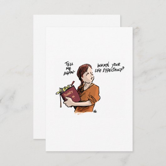 Briefkaart bij departure Lounge-kanker (Voorkant / Achterkant)