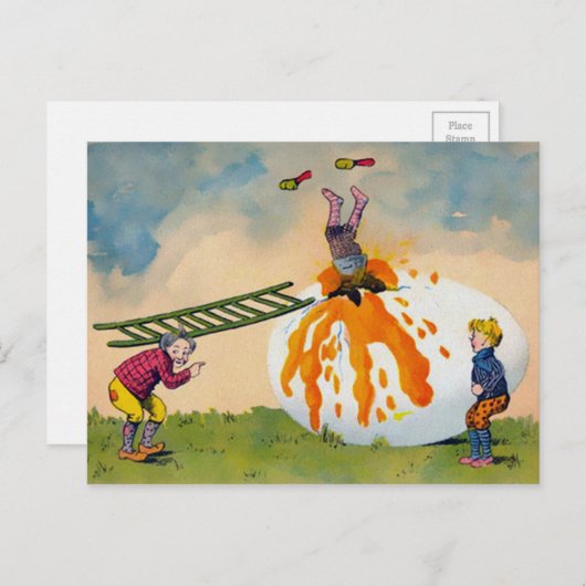  Briefkaart bij Pasen (Voorkant / Achterkant)