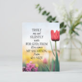 Briefkaart-Bijbel Geheugen Verse Kaart voor Psalm (Staand voorkant)